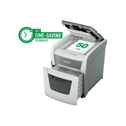 Destructora de documentos leitz iq auto+ office 50 capacidad de corte 50 hojas destruye grapas y clips