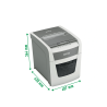 Destructora de documentos leitz iq auto+ office 50 capacidad de corte 50 hojas destruye grapas y clips