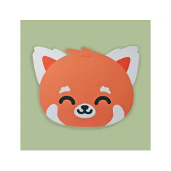 Alfombrilla para raton wondee mr. wonderful forma panda rojo