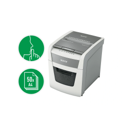 Destructora de documentos leitz iq auto+ office 50 capacidad de corte 50 hojas destruye grapas y clips