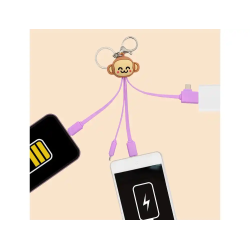 Cable de carga multiconector wondee mr. wonderful mono 3 en 1