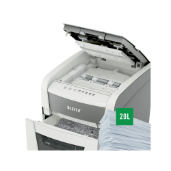 Destructora de documentos leitz iq auto+ office 50 capacidad de corte 50 hojas destruye grapas y clips