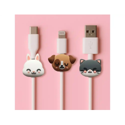 Protectores de cable wondee mr. wonderful pets pack de 3 unidades