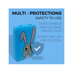 Bateria externa wondee mr. wonderful 10.000 mah conejo gafas sol