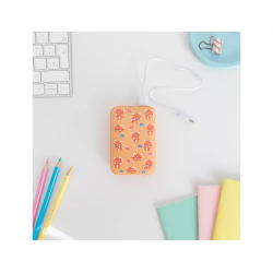 Bateria externa wondee mr. wonderful 10.000 mah panda rojo