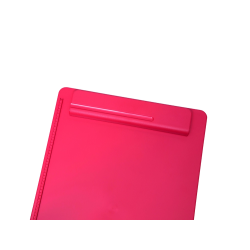 Portanotas maul go din a4 plastico reciclado con pinza color rojo