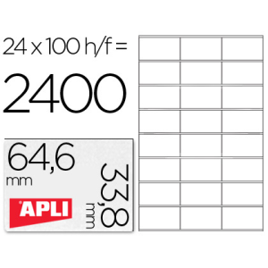 Etiqueta adhesiva apli 1263...