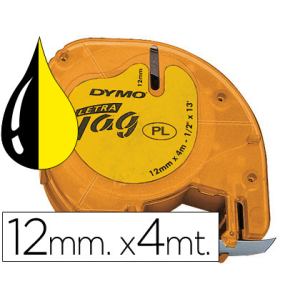 Cinta dymo 12mmx4mt...