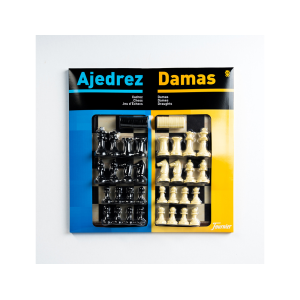 Ajedrez con damas tablero...