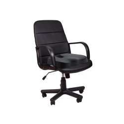 Cojin de asiento q-connect de espuma viscoelastica color negro 460x370x75 mm