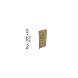 Sobre papel basika kraft reciclado con fuelle estampado libreria tamaño s 150x300 mm paquete de 25 unidades