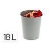 Papelera plastico archivo 2000 reciclable 100% 18 litros color gris 290x310 mm