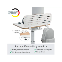 Organizador escritorio leitz ergo anclaje con soporte para portatil 800x250 mm