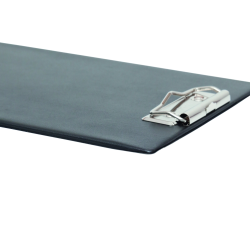 Portanotas maul din a5 carton plastificado pvc con pinza color negro