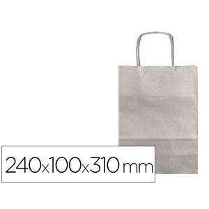 Bolsa kraft q-connect plata...