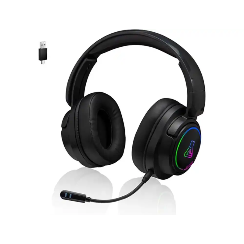 Auriculares gaming the g-lab korp-iridium inalambricos negro