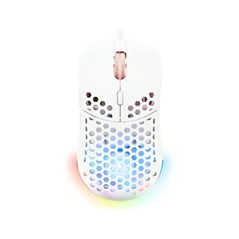 Raton gaming the g-lab kult-oxygen-w con cable blanco