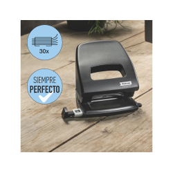 Taladrador petrus 85 recycle negro capacidad 25 hojas