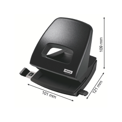 Taladrador petrus 85 recycle negro capacidad 25 hojas