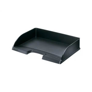 Bandeja sobremesa plastico leitz plus standard apaisada color negro 363x273x70 mm