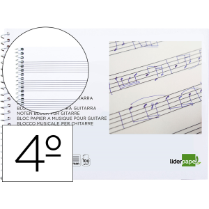 Bloc musica liderpapel para...