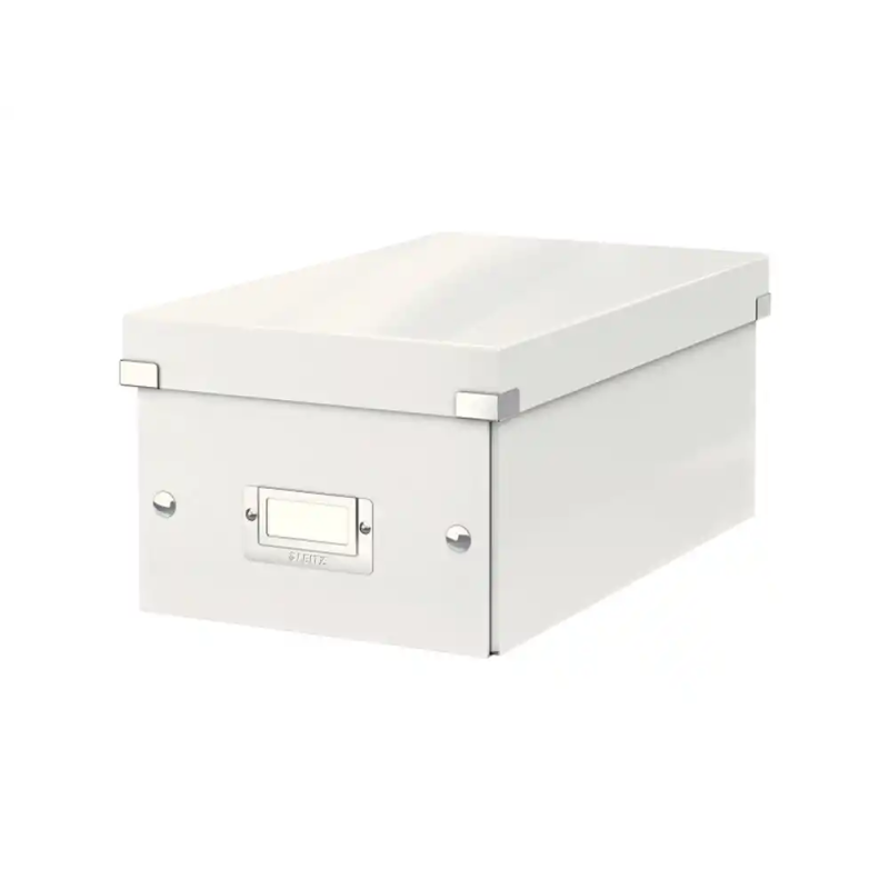 Caja de almacenamiento leitz click&store dvd box color blanco 206x147x352 mm
