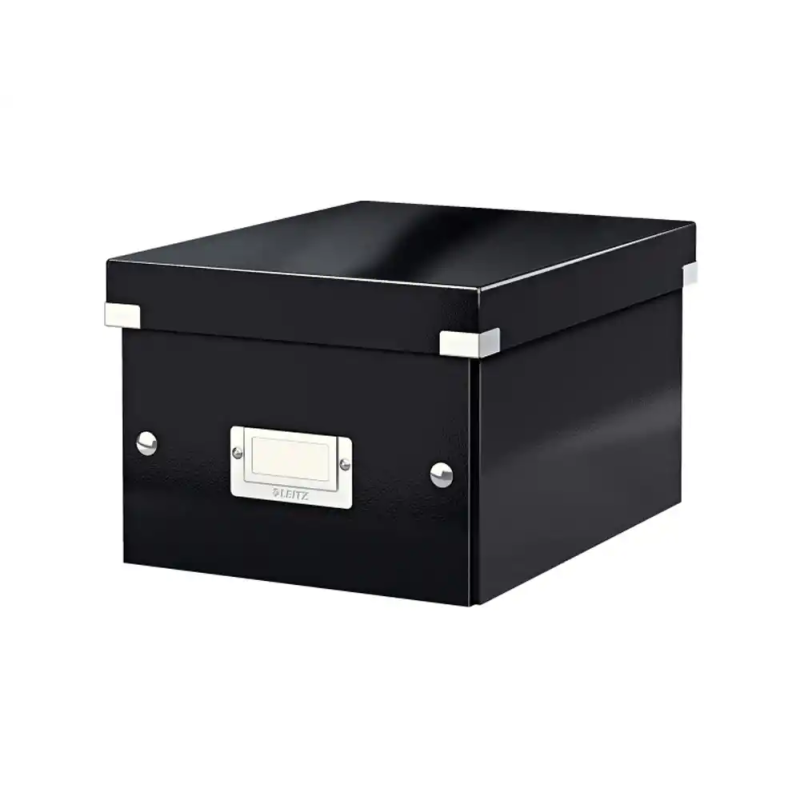 Caja de almacenamiento leitz click&store pequeña color negro 216x160x282 mm