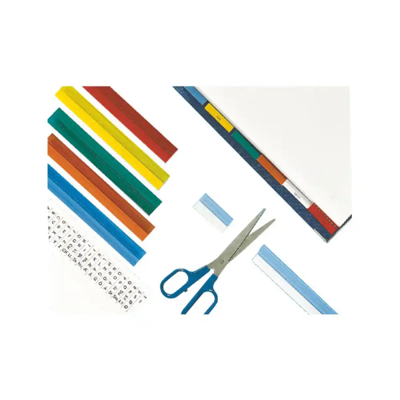 Indice adhesivo esselte plastico longitud 20 cm pack 5 unidades colores surtidos