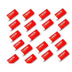 Goma de borrar carlin plastica escolar y oficina