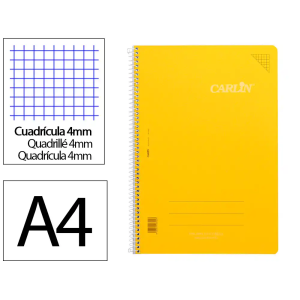 Cuaderno espiral carlin a4...