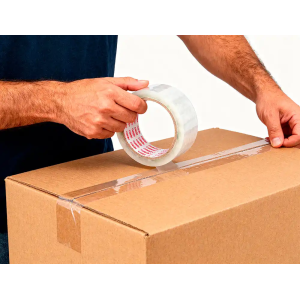 Cinta adhesiva carlin polipropileno transparente 60 mt x 48 mm para embalaje