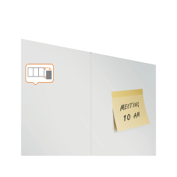 Pizarra blanca nobo infinity sin marco acero lacado magnetico 1200x900 mm