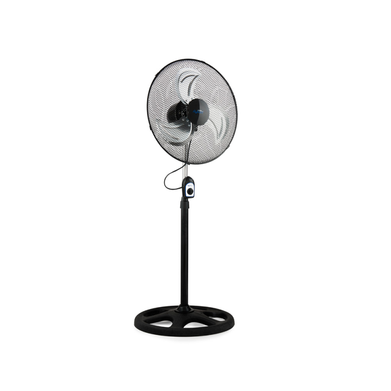 Ventilador de pie avant 3 velocidades cabezal reclinable oscilante 120 diametro 450 mm color negro