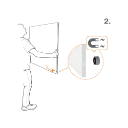 Pizarra blanca nobo infinity sin marco acero lacado magnetico 1200x900 mm