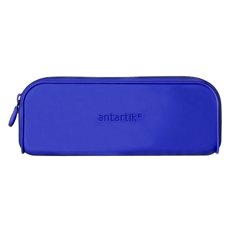 Estuche portatodo antartik prisma silicona soft rectangular 185x50x75 mm color azul oscuro