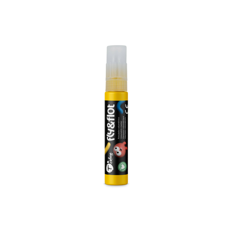 Rotulador tcolors fly&flot efecto 3d volumetrico 25 ml color amarillo