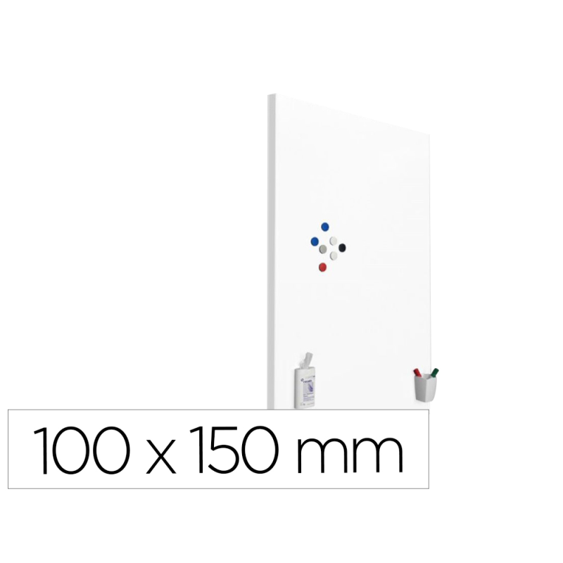 Pizarra blanca rocada skinmatt proyeccion mate lacada magnetica 100x150 cm