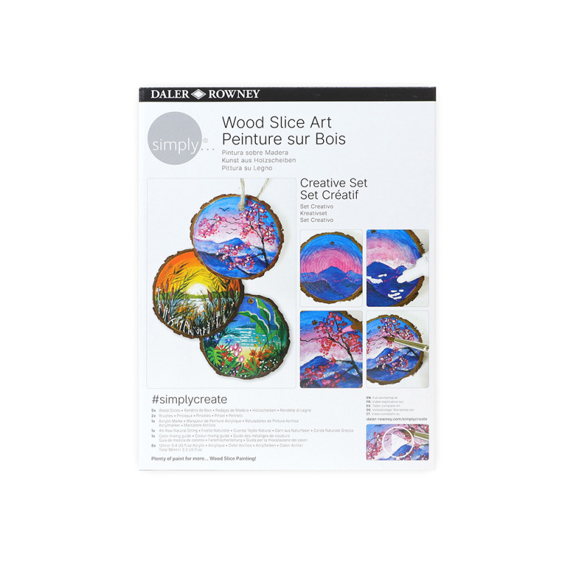 Set de pintura daler rowney simply creativo pintura madera
