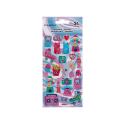 Pegatinas imaginovo diseños surtidos hobbies con brillo 214x100 mm en blister