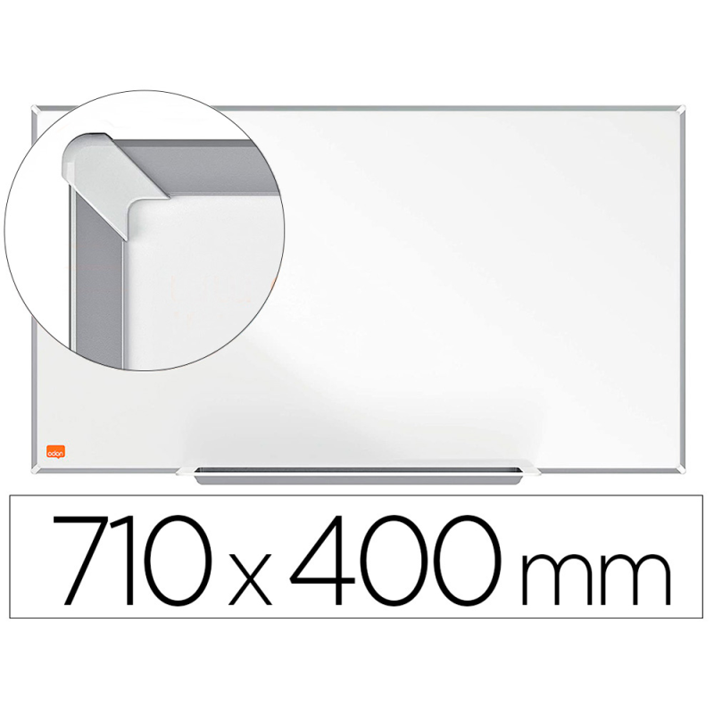 Pizarra blanca nobo ip pro 32/' lacada magnetica 710x400 mm