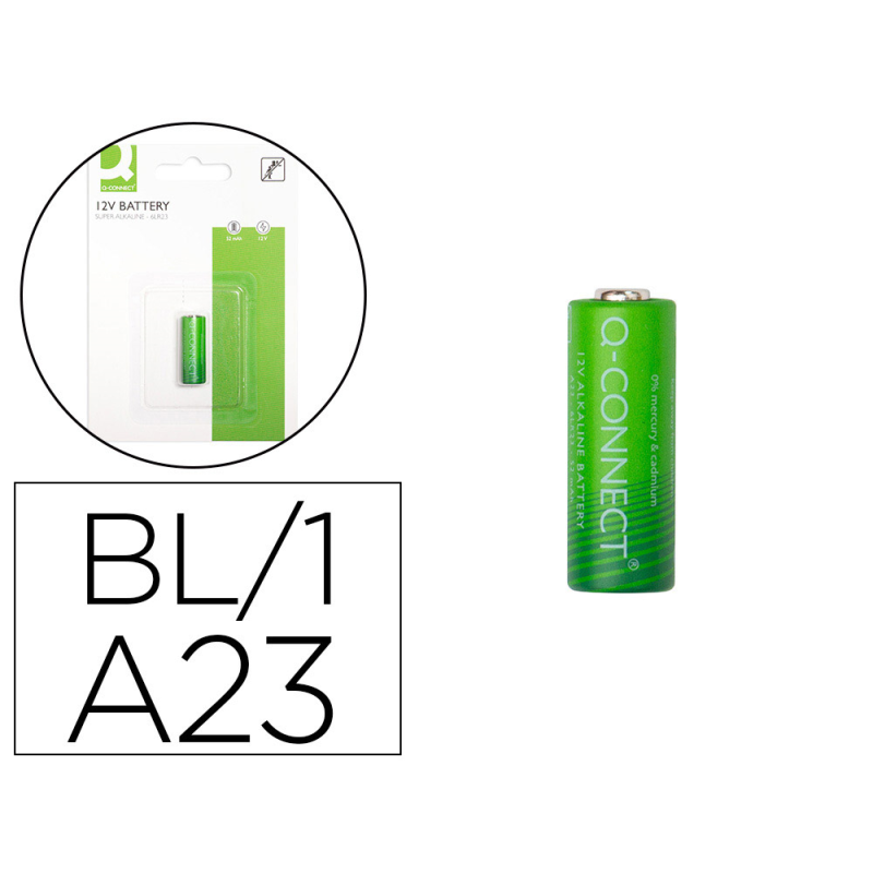 Pila q-connect alcalina ag23 6lr23 12v blister de 1 unidad
