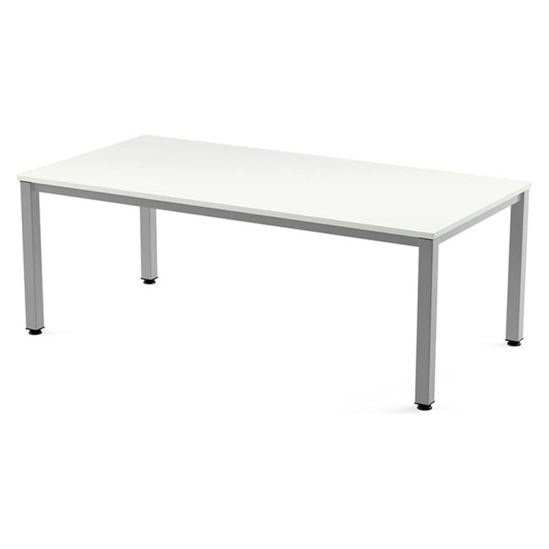 Mesa de oficina rocada executive 2005ad04 gris/blanco 200x100 cm
