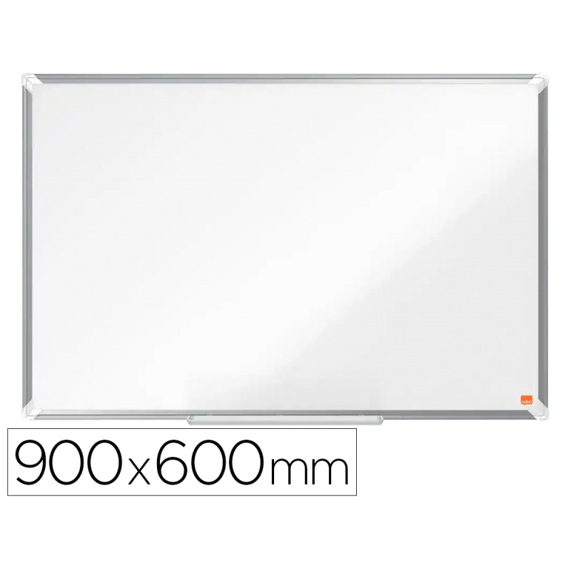 Pizarra blanca nobo premium plus acero vitrificado magnetica 900x600 mm