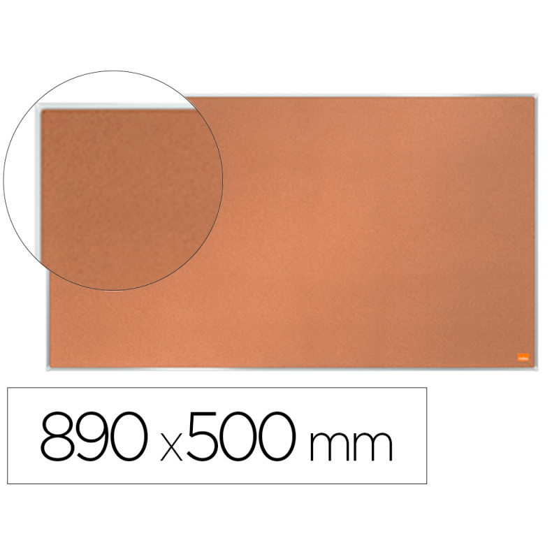 Tablero de anuncios nobo impression pro corcho formato panoramico 40/' 890x500 mm