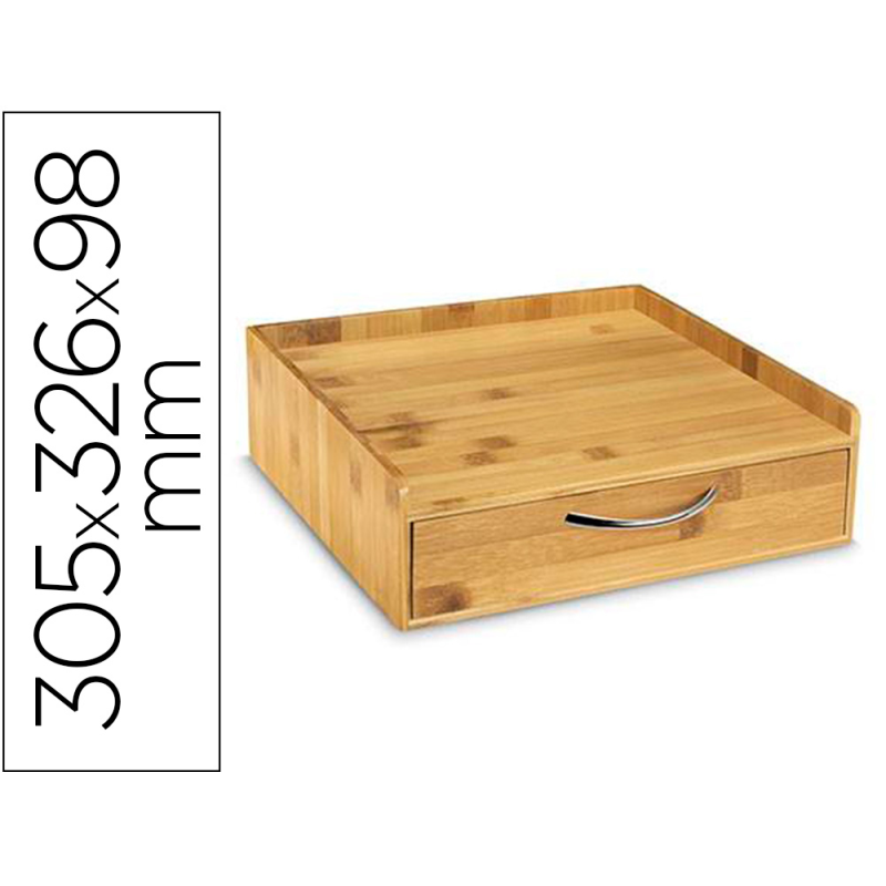 Soporte para capsulas de cafe cep silva bambu 1 cajon 305x326x98 mm