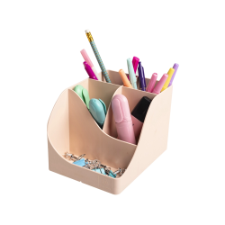 Cubilete portalapices exacompta skandi plastico reciclado color nude 155x119x109 mm