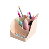 Cubilete portalapices exacompta skandi plastico reciclado color nude 155x119x109 mm