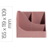 Cubilete portalapices exacompta skandi plastico reciclado color rosa viejo 155x119x109 mm
