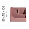 Cubilete portalapices exacompta skandi plastico reciclado color rosa viejo 155x119x109 mm