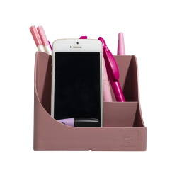 Cubilete portalapices exacompta skandi plastico reciclado color rosa viejo 155x119x109 mm